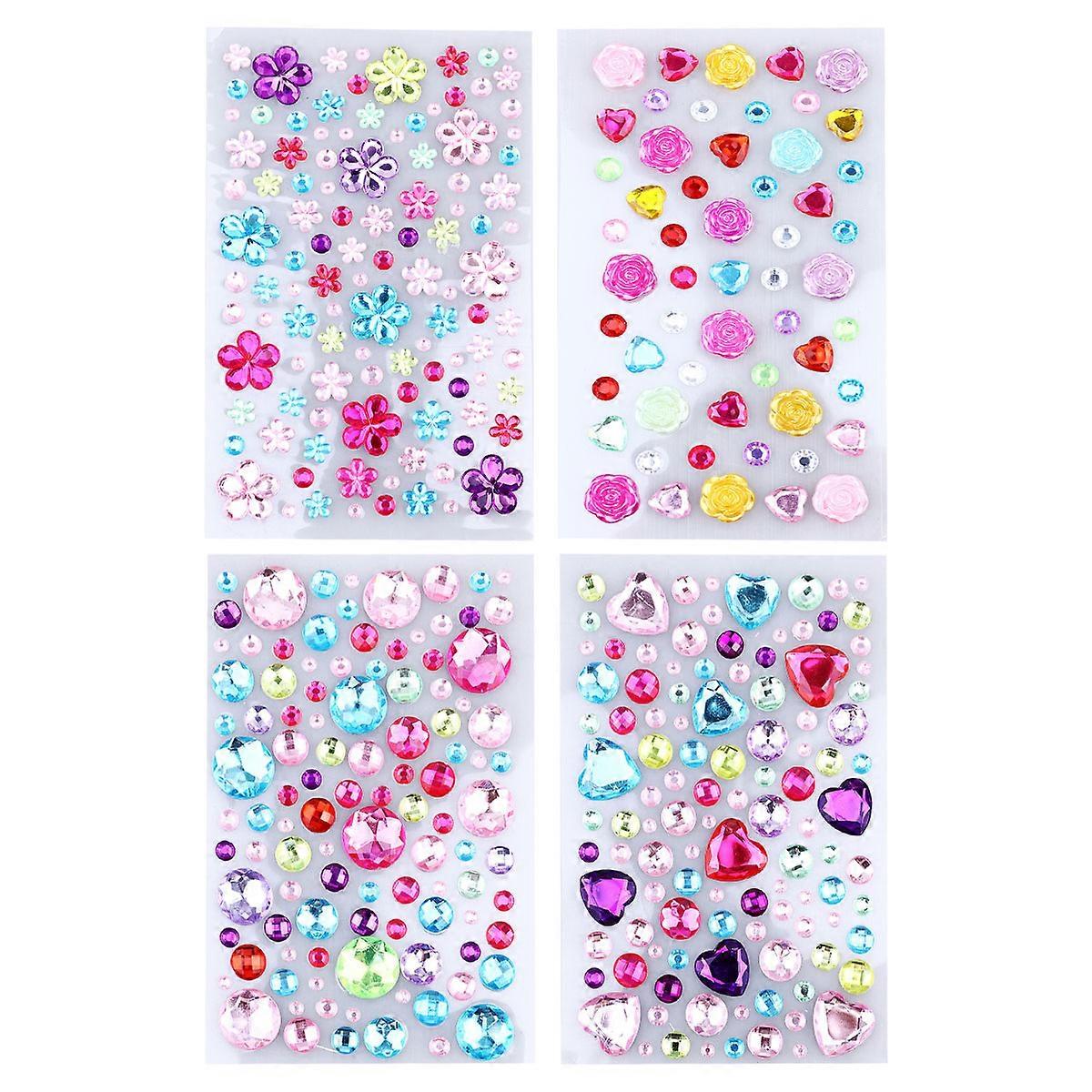 Self Adhesive Sticker Acrylic Sticker for Decoration 8 Sheets