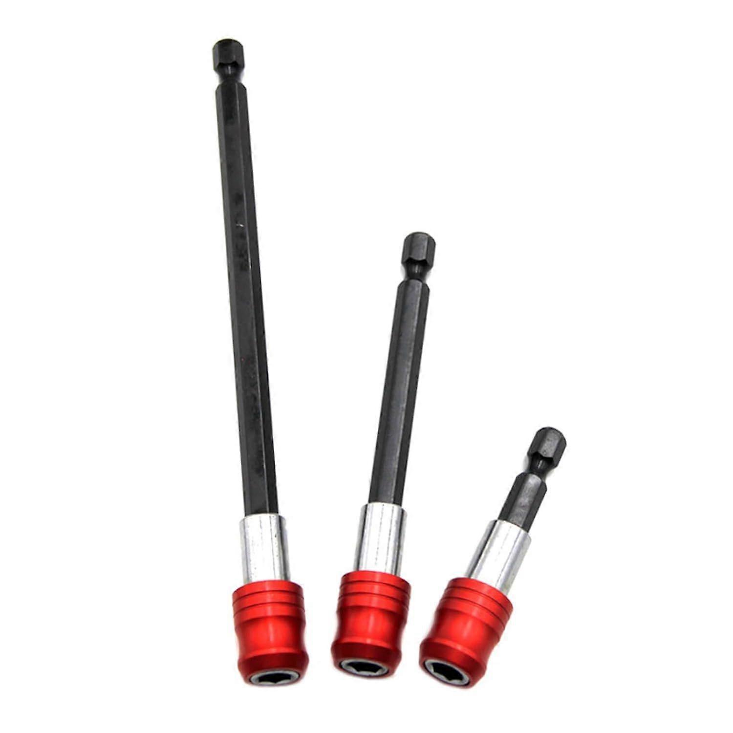 Set of 3 bit extensions, 1/4 bit holder, long bit holder, quick release for cordless screwdriver bit holder, 1/4 extension for screwdriver 60/100/150