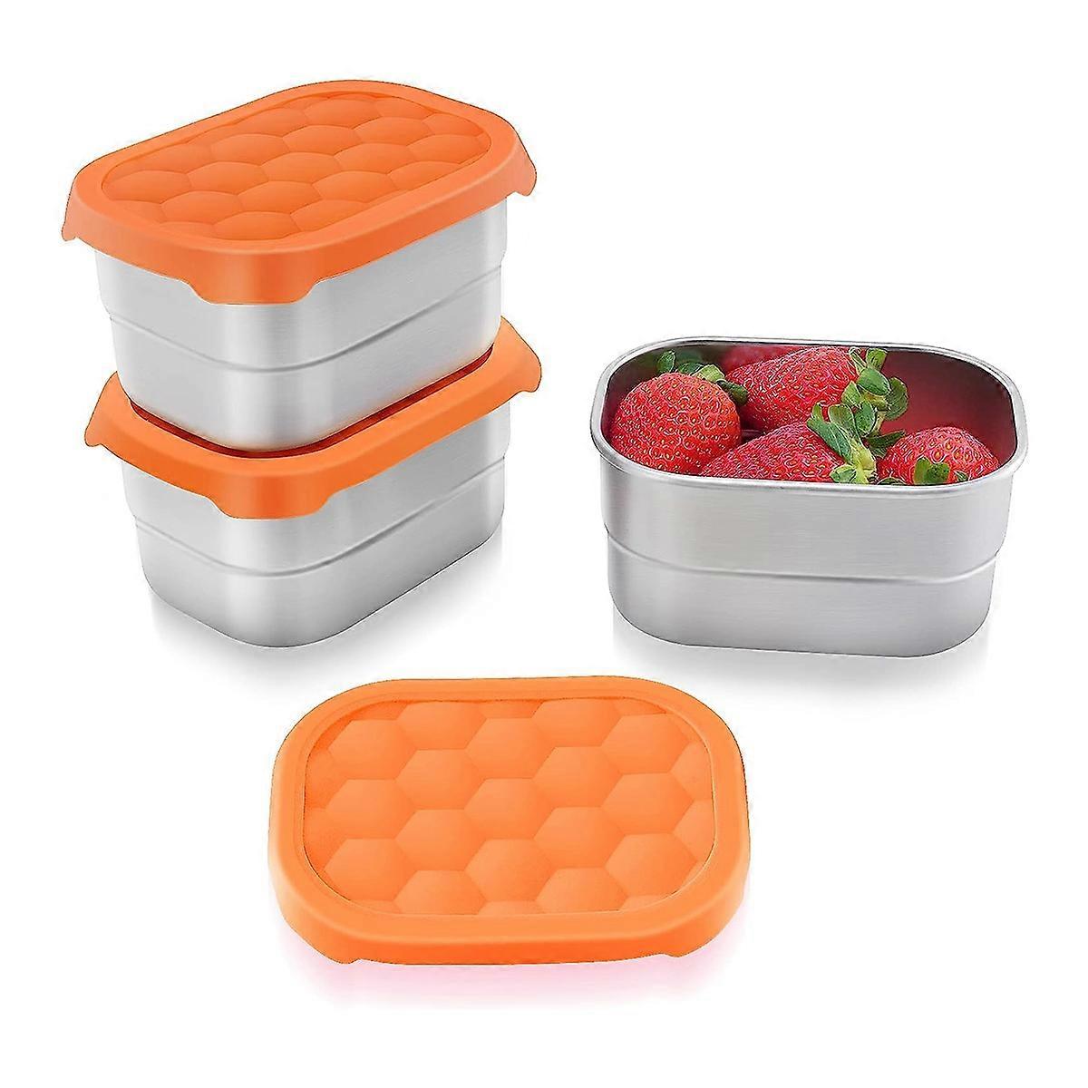 Stainless Steel Snack Containers 3Pcs