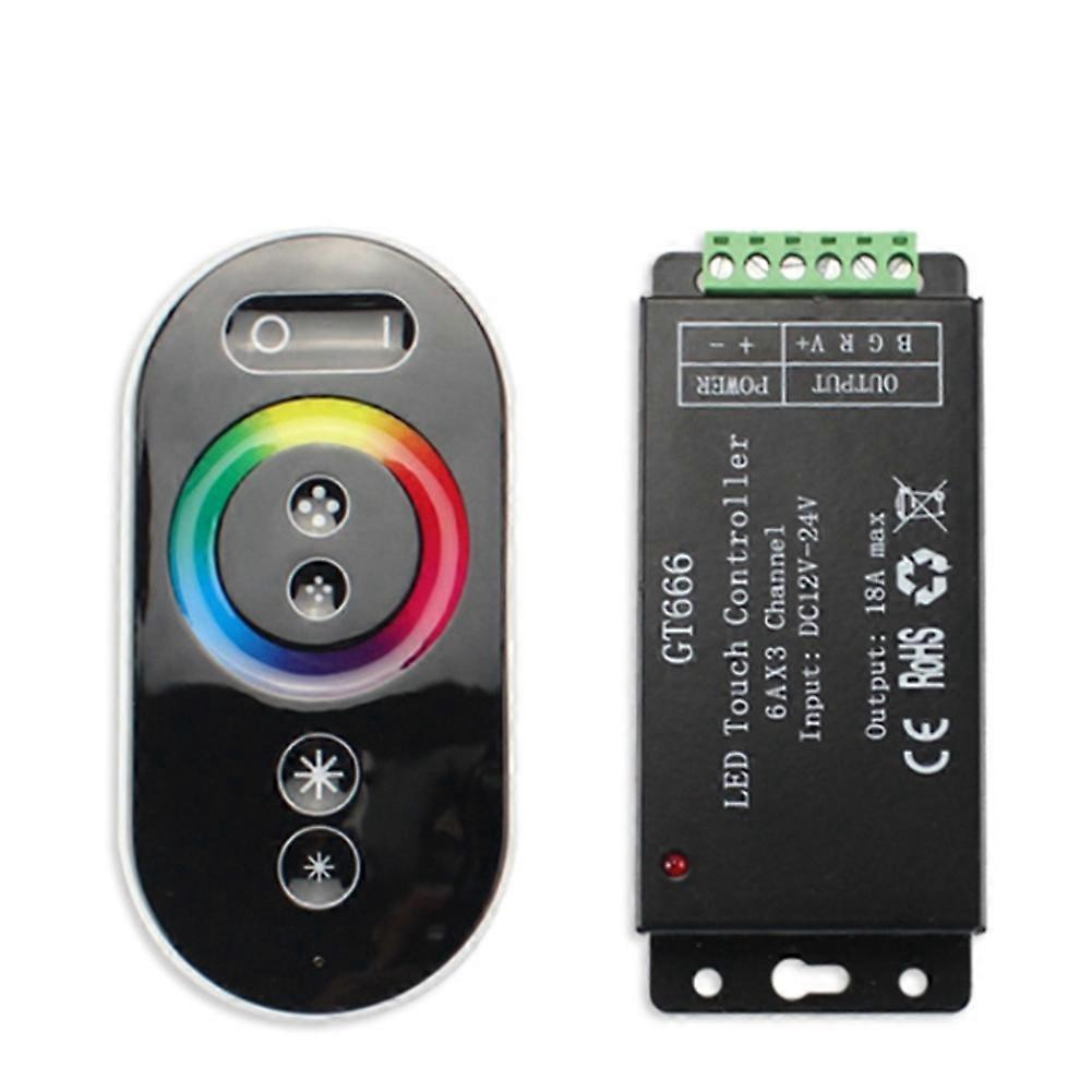 GT666 DC12-24V 6Ax3 Channel RBG Touch LED Controller