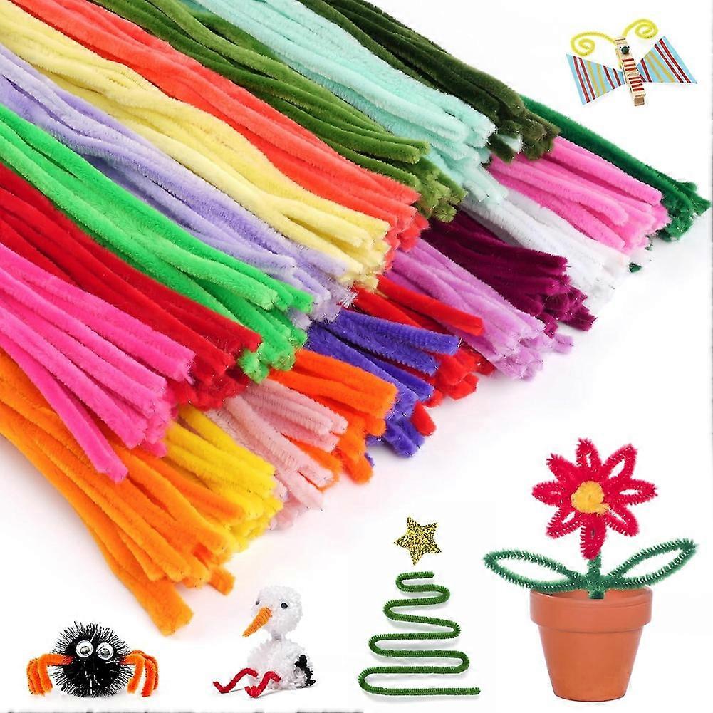 300 PCS Pipe Cleaners,Multi Color Chenille Stems,Pipe Cleaners Craft