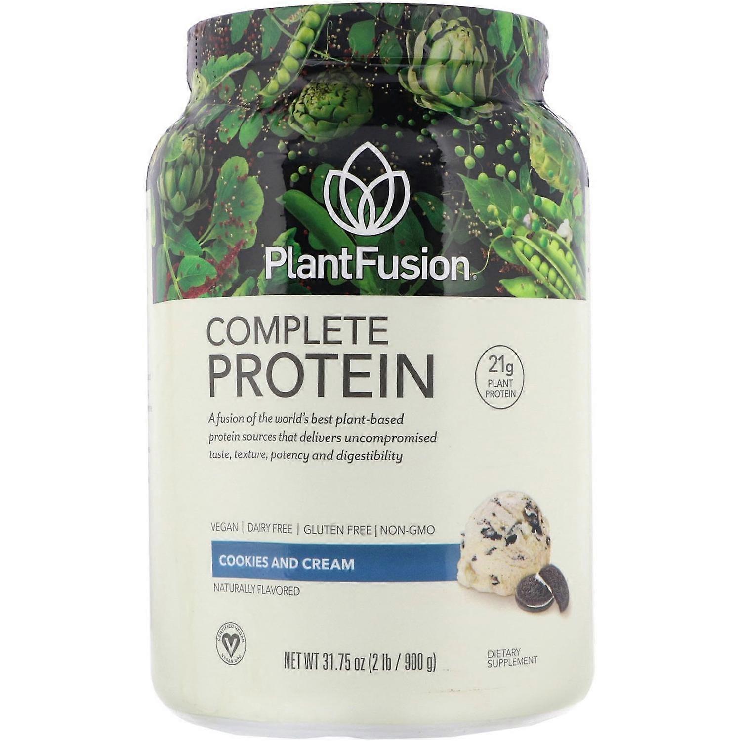 PlantFusion, بروتين كامل، كوكيز وكريمة، 2 رطل (900 جم)