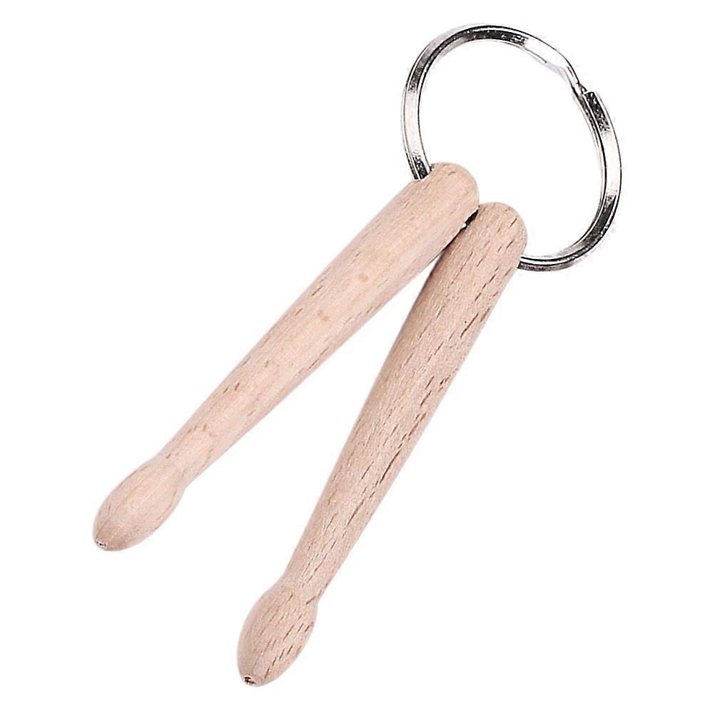 Unique Drum Stick Keychain for Decor 2Pcs Small Key Ring Pendant