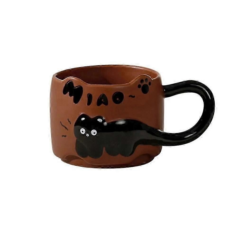 Cat Cat Stacked Cup,Cute Stackable Coffee Mugs,Ceramic Funny Animal Coffee Mugs