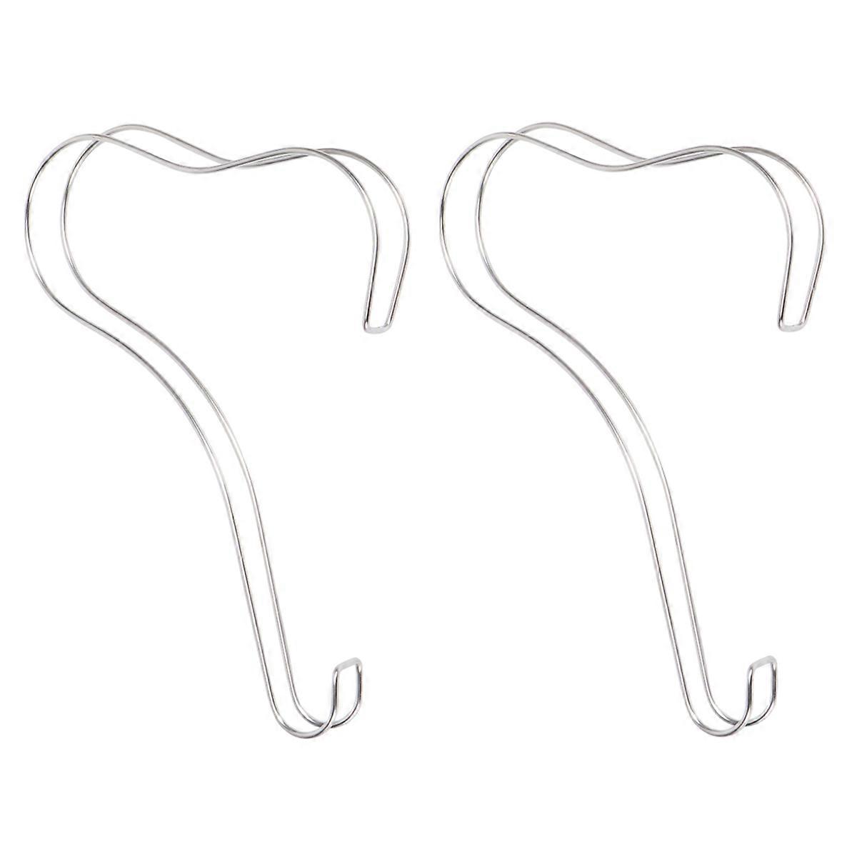 Stylish And Sturdy 8Pcs Elastic Shoes Display Bracket Designed For Women High Heel Shoes In Elegant Silver Color