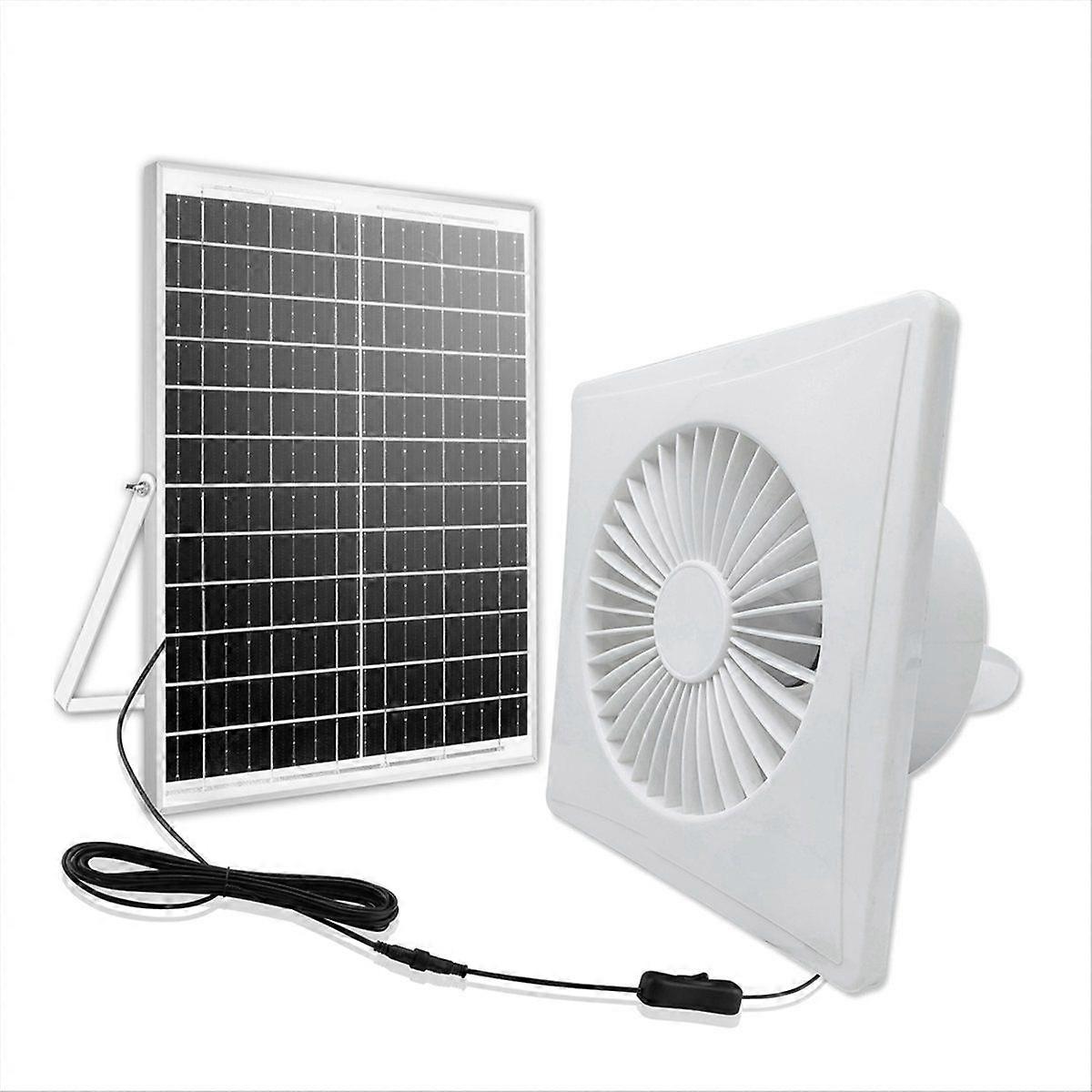 Ventilation 6Inch High-Speed Solar Silent Fan B