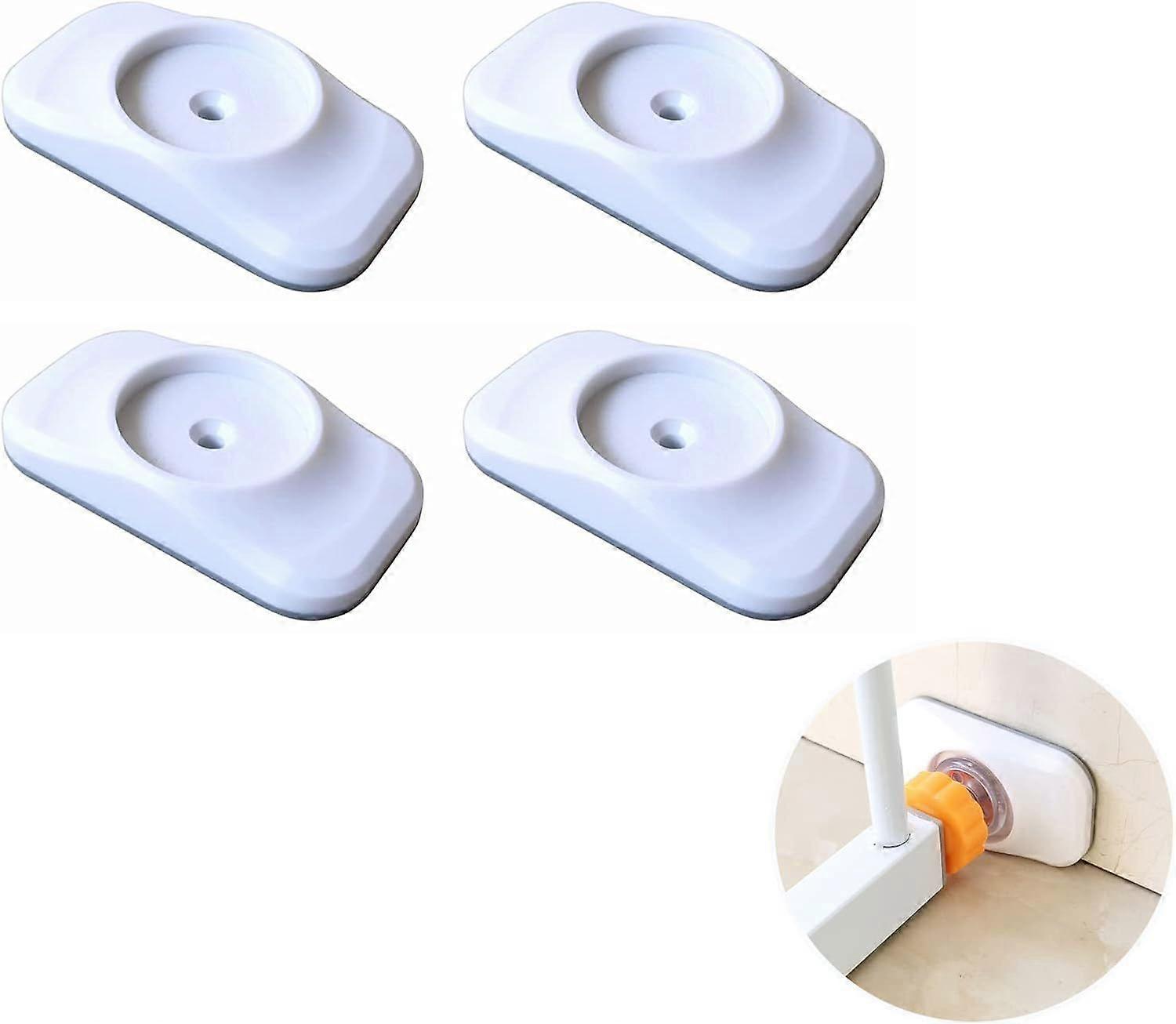 4 عبوات واقيات جدار باب الطفل ، وأدوات التوقف على الجدران ، واقي جدار تمديد باب الدرج ، لأبواب تناسب الضغط ، السلالم