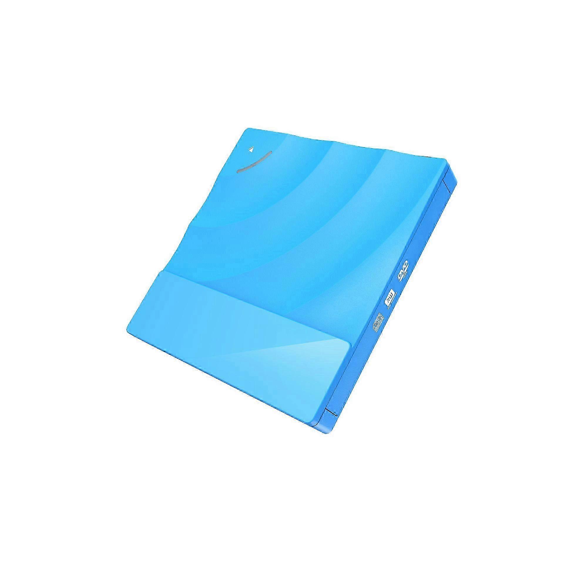 2025 External Optical Drive Portable DVD Player, High Speed USB 3.0 CD DVD-RW Slim Disk Reader(blue)