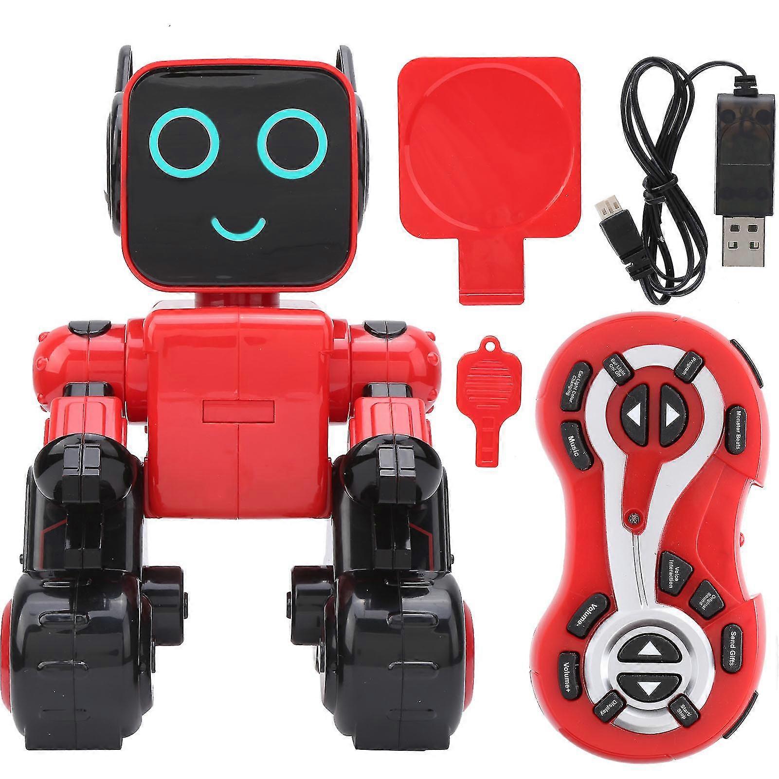 2025 Remote Control Robot Toy Programmable Singing Dancing Interactive Voice Control Robot Toy Red