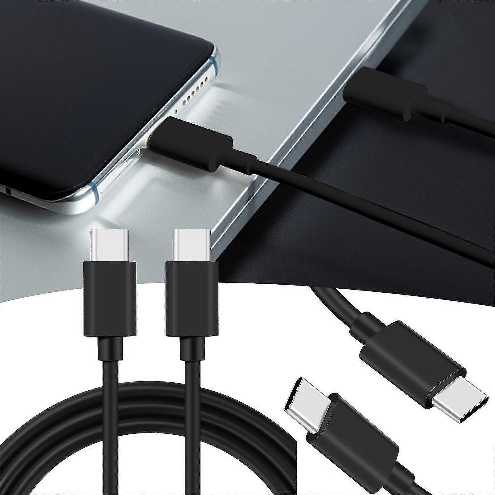 USB-C to USB-C Fast Charging Cable 60W 3A, USB 2.0 Type C Cable Compatible with Chargers and Devices
