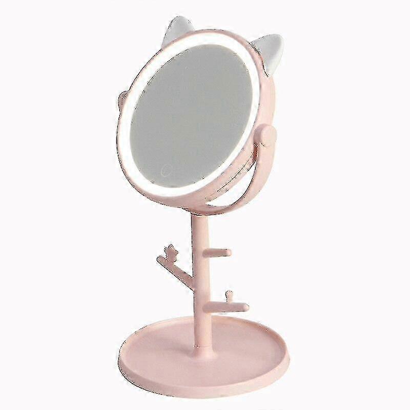 25-26 mirror table pink makeup cable|makeup desktop 1pcs