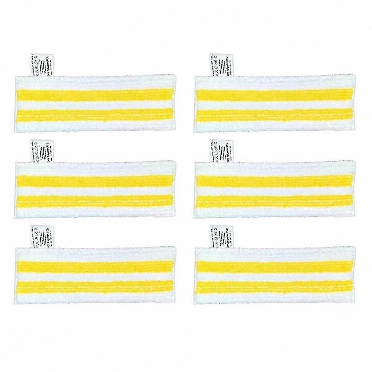 6-Pack Microfiber Cleaning Pads for Steam Mops Compatible with Easyfix Models SC2 SC3 SC4 SC5