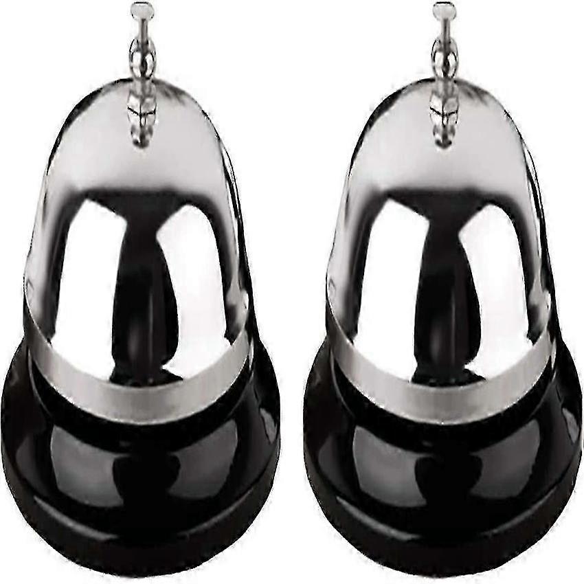 Metal Anti-Rust Desk Bell 2-Pack - Durable for Hotels and Schools