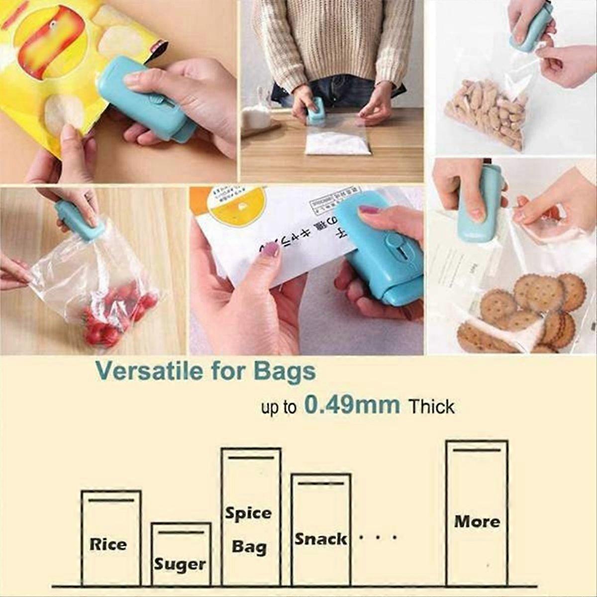 2PCS Mini Bag Sealer 2 in 1 Handheld Bag Sealer
