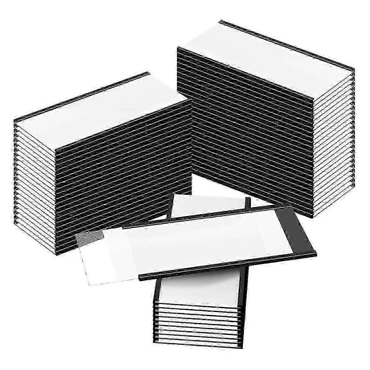 Magnetic Label Holders 4 X 2In C Channel Label Holders 50 Sets