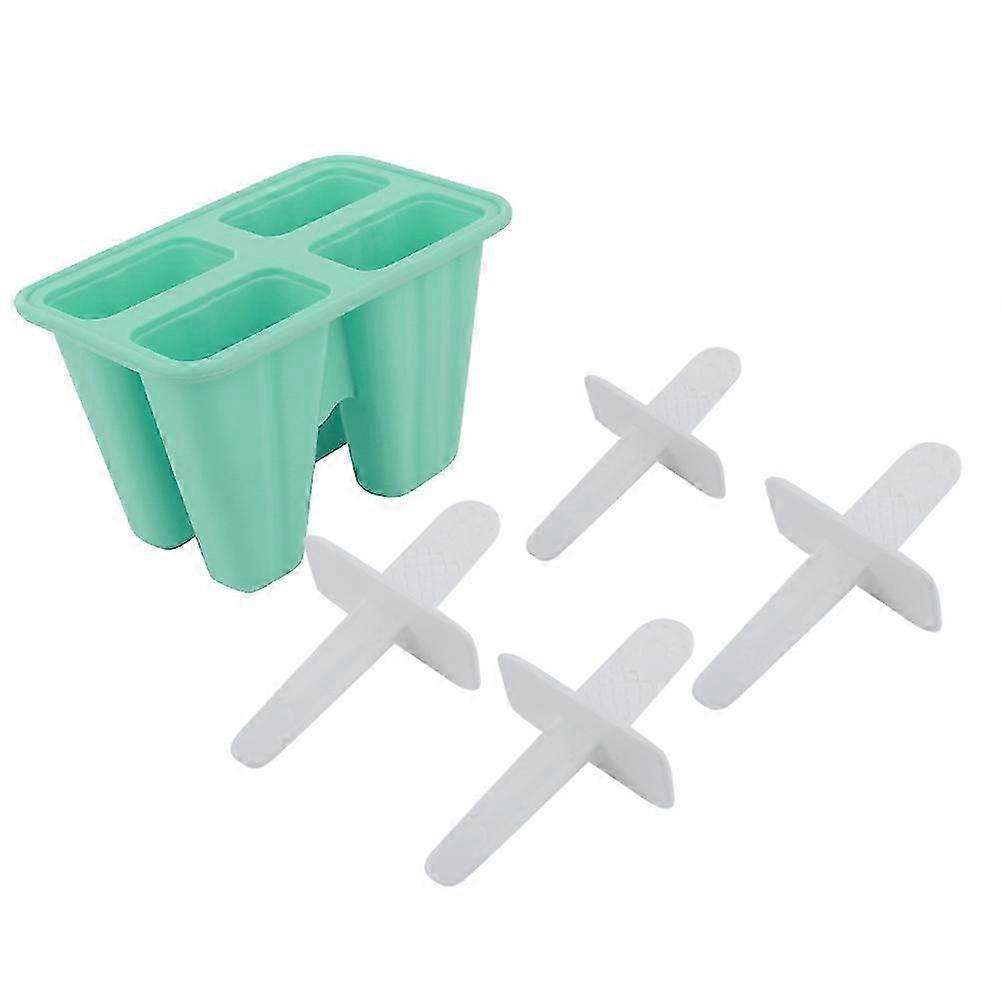 New Ice Bar Making Mold Ice Cream Mold Making Tool for Home Summer(Green)
