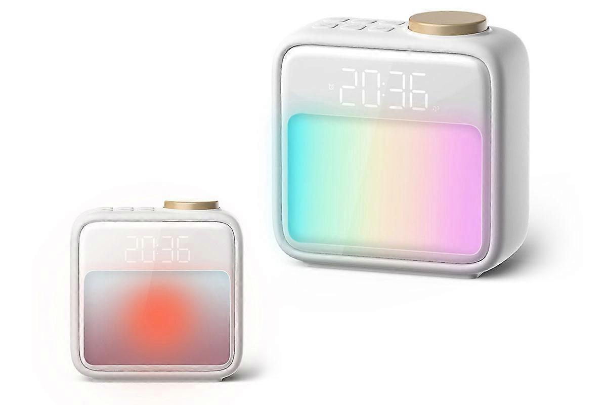 Alarm Clock Night Light Digital Clock with Sound Machine Nightlight for Sleepers