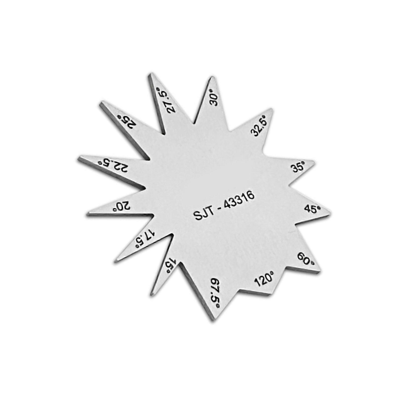 Woodworking Measurement Gauge Angles Gauge Multifunctional Angles Gauge 15-120 Degree Measuring Tool for Carpenter Multicolor