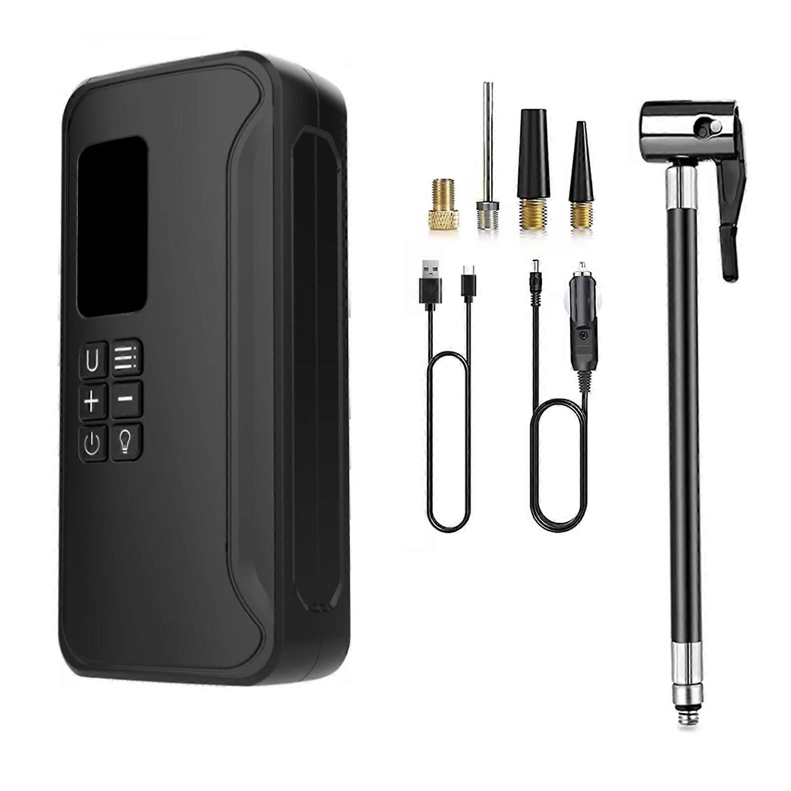 Portable Digital Tire Inflator Pump High Efficiency Tire Fast Inflation Easy Storage for Car Starting Device Maintenance Multicolor