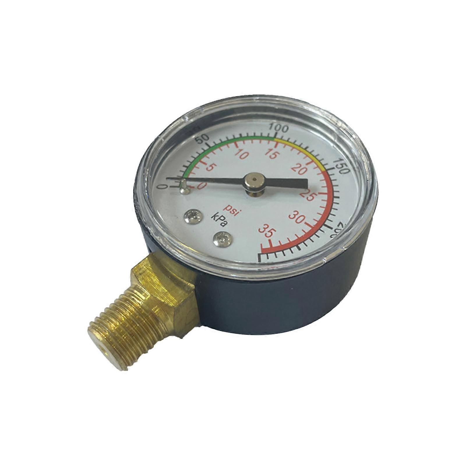 Dual Scale Pressure Gauge For Pool Sand Filter Compatible With Pools And Hot Tubs