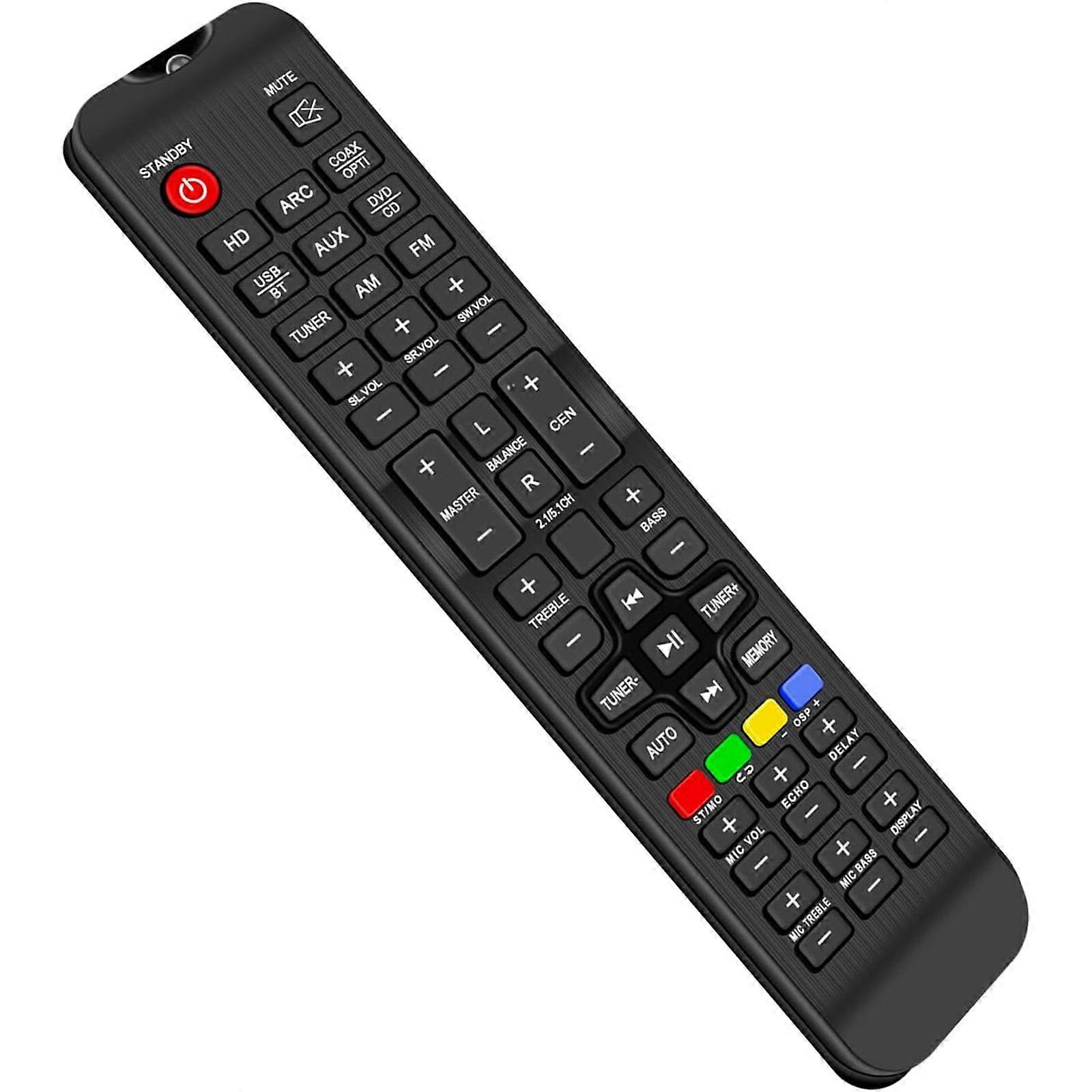 PT696BT Replace Remote Control Compatible with Pyle 5.2-CH Surround Sound Stereo Amplifier System