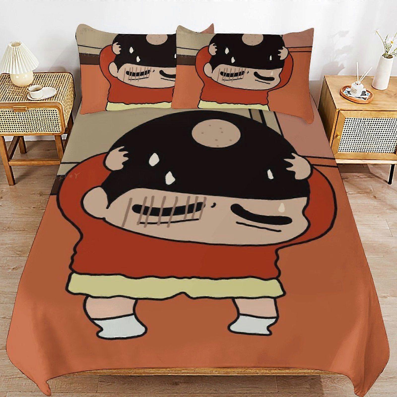 T193 Creyon Shin-chan Practical Fabric Sleep Ready Texture High Thread Composition Duvet Cover Sets Convenience V193