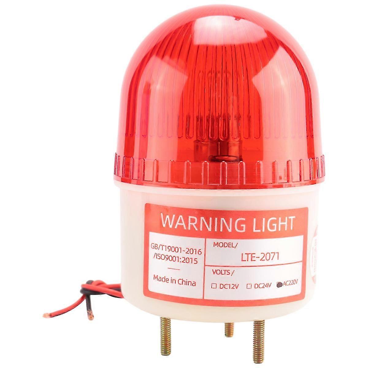 AC 220V 15W Red Light Industrial Signal Tower Flash Warning Lamp