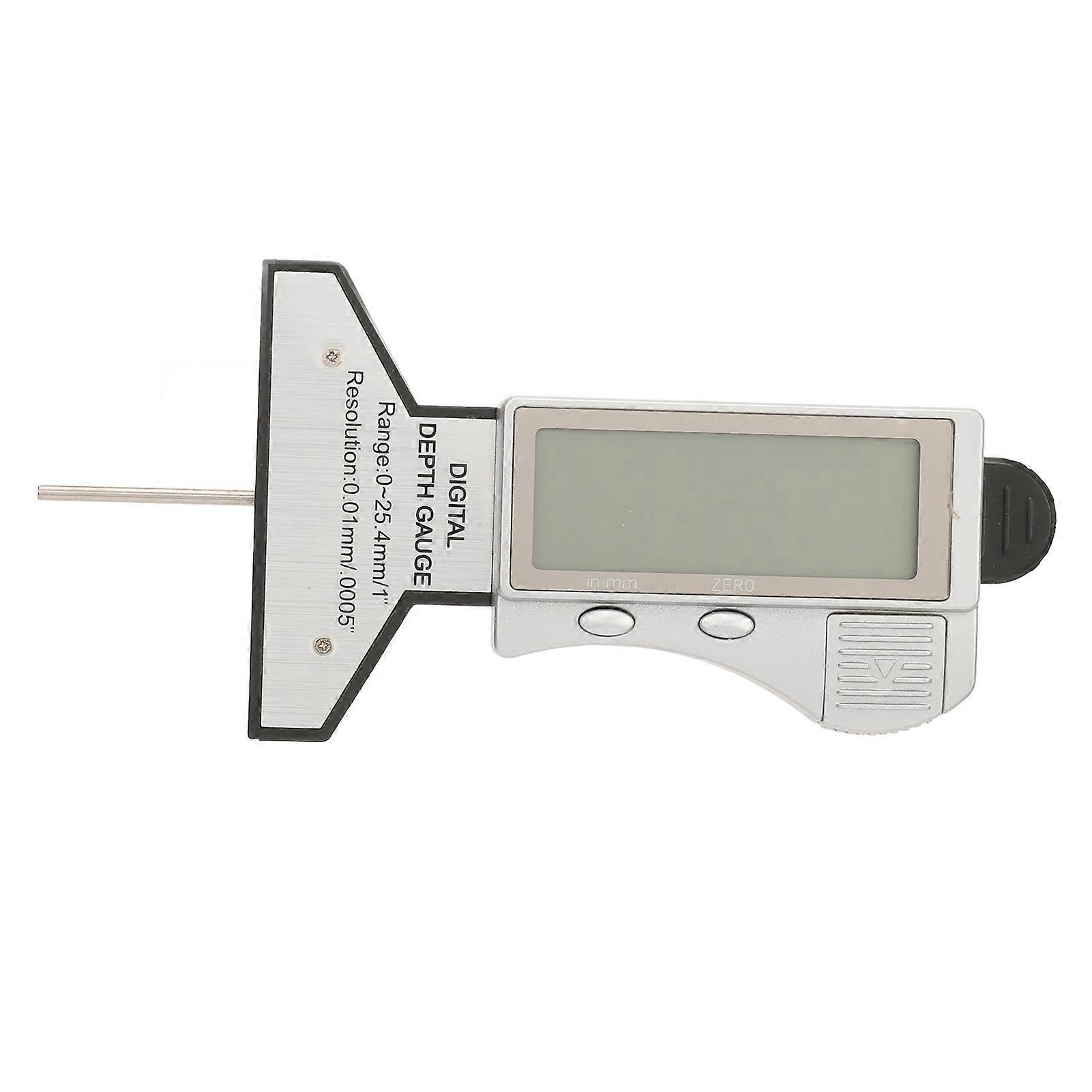 Digital Tire Depth Gauge Accurate Zeroable Car Tyre Meter Measurer Tool 0‑25.4mm