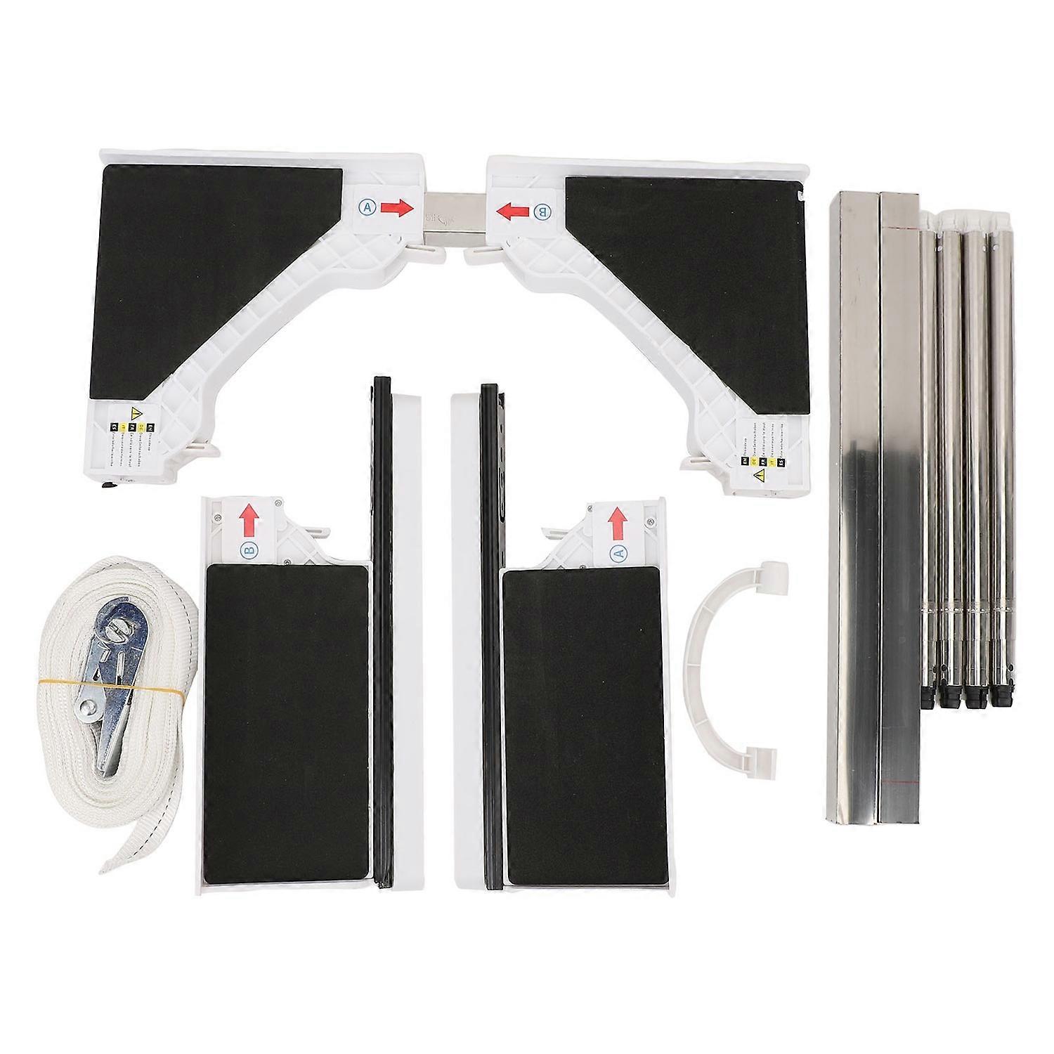 Washer Dryer Stacking Kit Adjustable Universal Laundry Stacking Kit with Pull Out Drying Rack Ratche