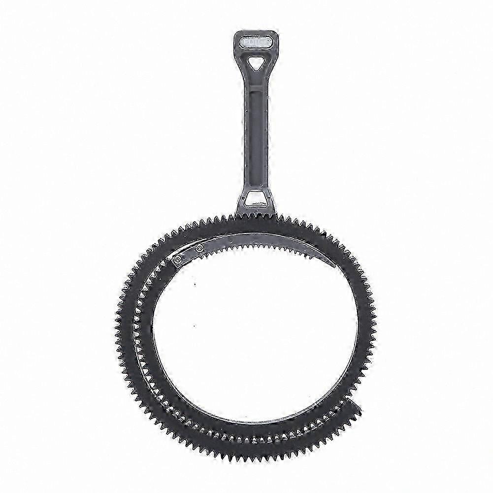 Adjustable Zoom Follow Focus Handle with Gear Ring for DSLR Cameras, Durable Plastic Construction, Gray SZRH