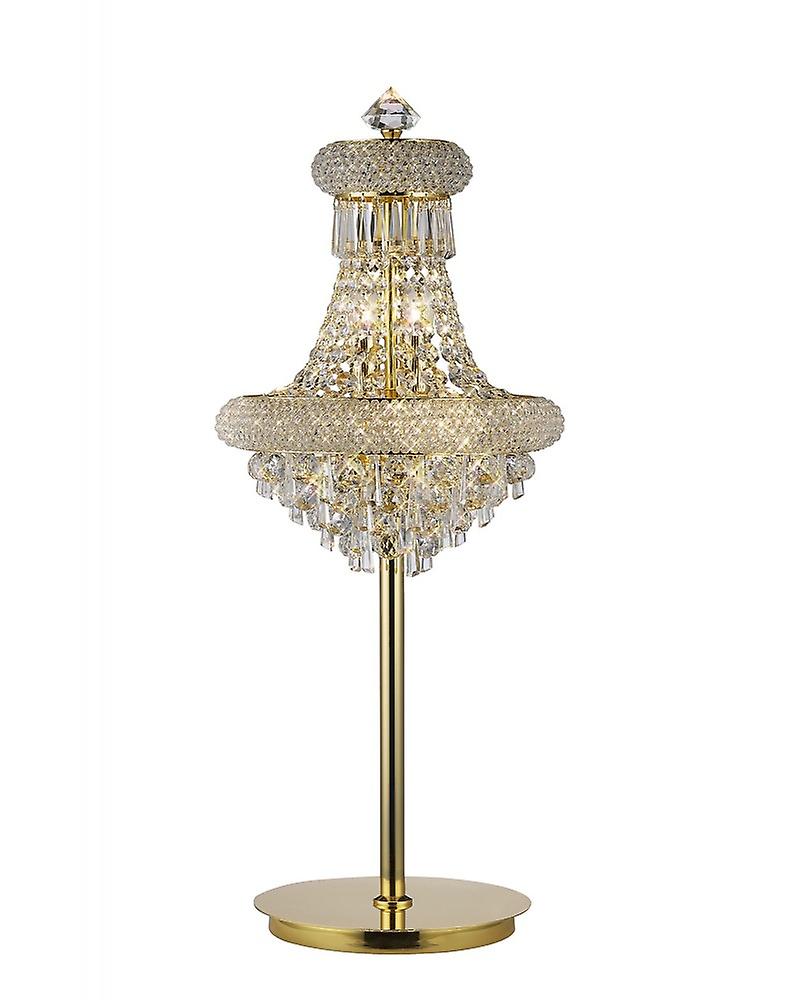 Alexandra Table Lamp 5 Light E14 Gold/crystal