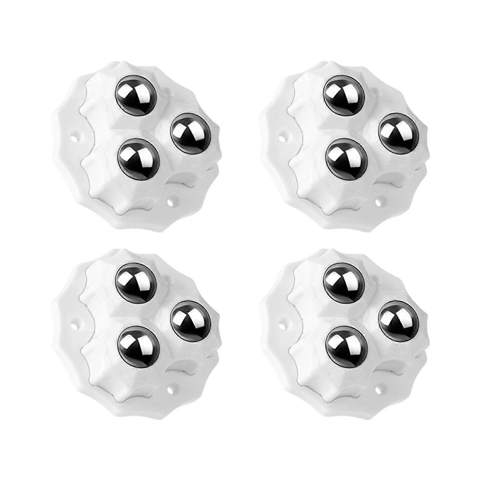 4Pcs Self Adhesive Casters Wheel No Drill Appliance Rollers 360 Degree Rotation Sticky Pulley Appliance Sliders