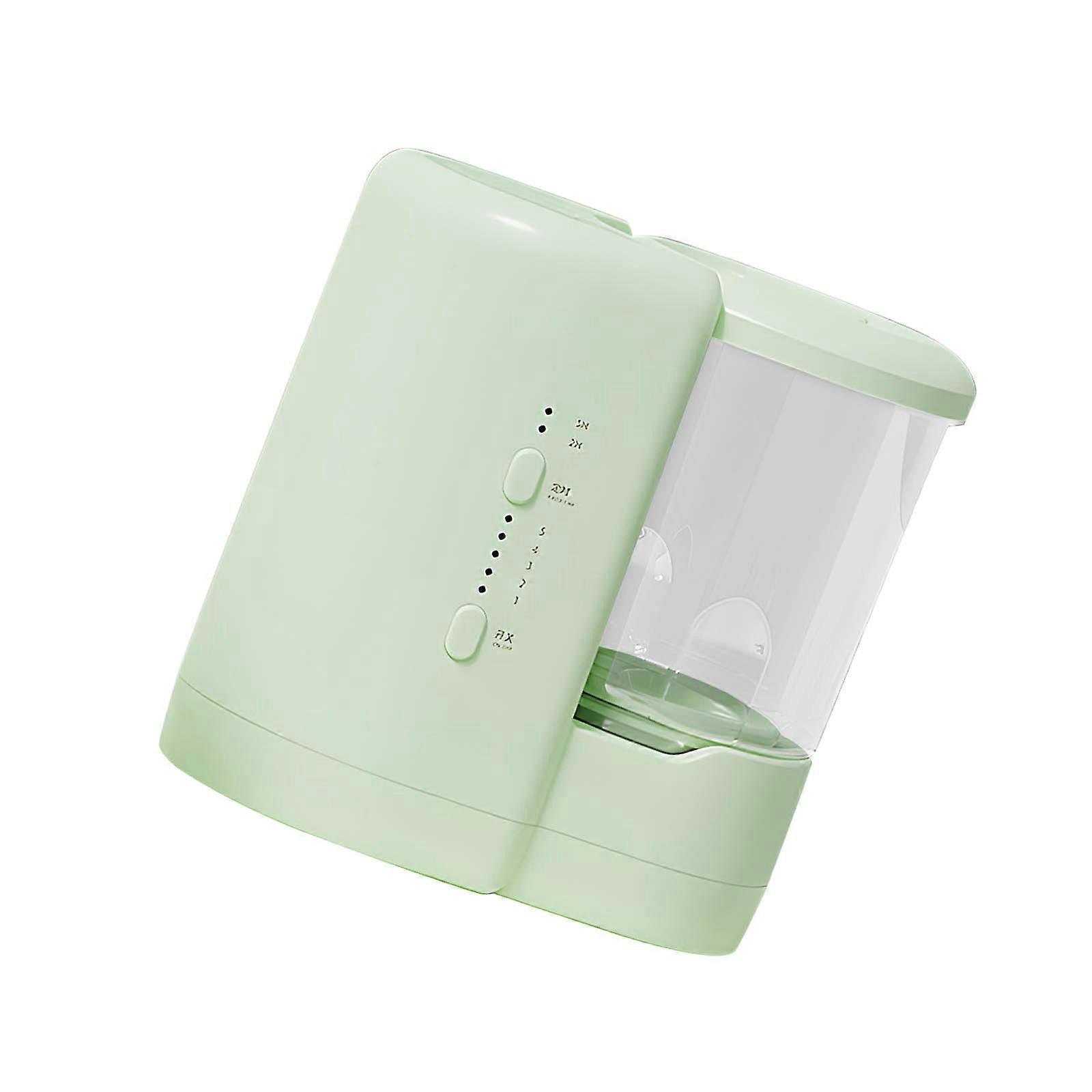 Intelligent Tiny Washer For Underwear And Makeup Accessories USB Propelled Automatic Cleaning Machine ABS Building  Green