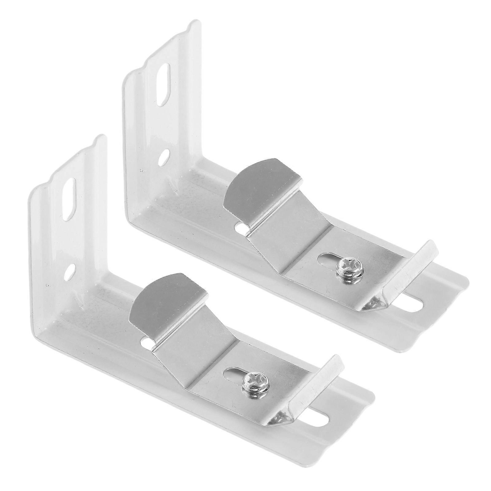 Vertical Blind Bracket Clips White Iron Bracket for 2Pcs Vertical Blinds