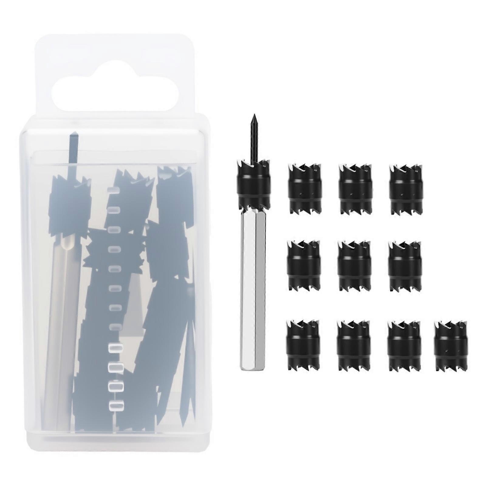 Professional High Speed Steel Drill Bits Hole Cutter Set For Metal Sheets Multiple Diameter Hole Sawing With Storage Box Multicolor