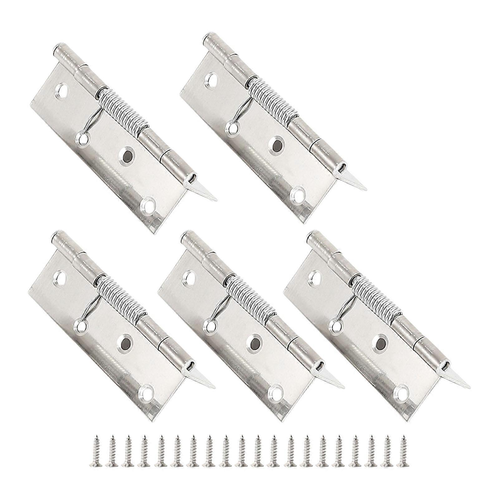 Spring Filled Hardware Rustproof Metal Hinges Identity Closing Plan Noise Suppression for Interior Entrances Multicolor