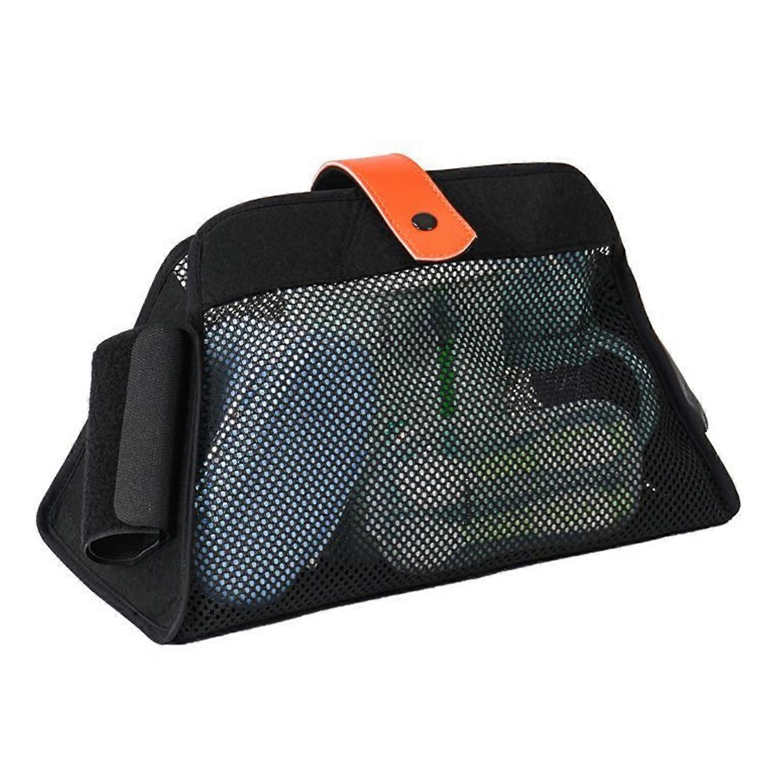 High Capacity Under Strollers Basket Reinforced Bottom Support Universal for Travel Systems and Shopping Trip  Orange