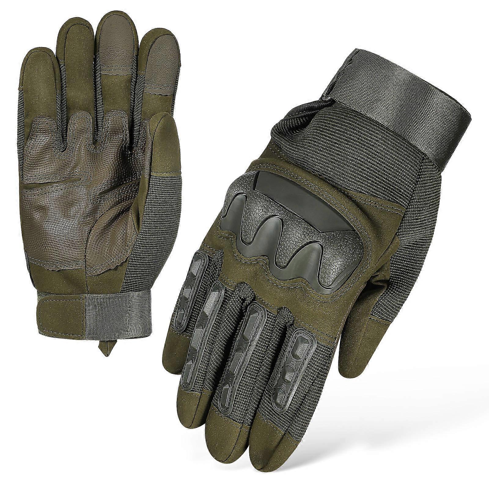 Gloves Men Camping Gloves for Riding 1Pair Olive Green