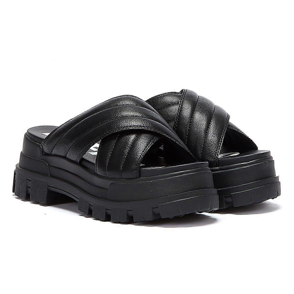 Buffalo Aspha Slide Womens Sandals - (Black)