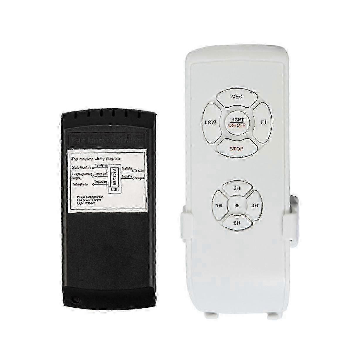 Ceiling Fan Remote Control Kit,Small Size Universal Ceiling Fans Light Remote, Speed, Light,Timing