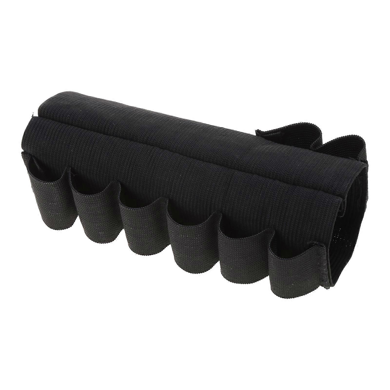 Multifunctional Shotshell Holder Hunting Pouch Elastic Buttstock Shell Holder 8 Rounds Nylon Shell Holder Pouch  Black Color