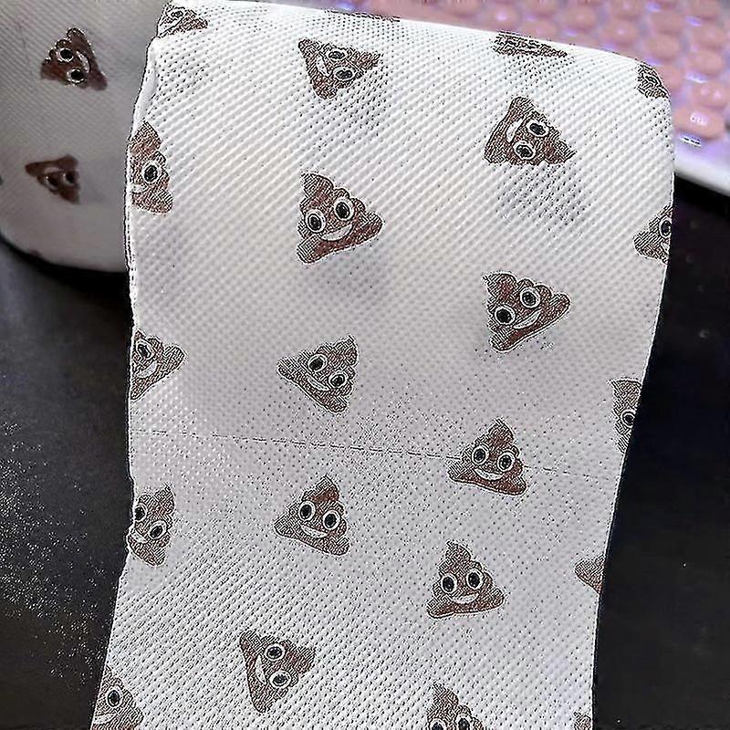 Spoof Poop Printing Toalettpapper Hushållsfärg Toalettpapper Present till födelsedag