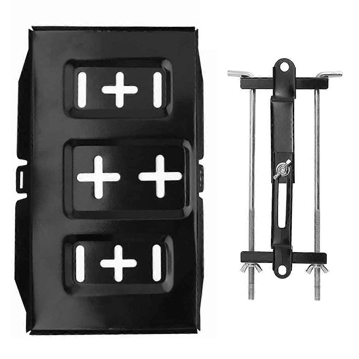 Universal Car Battery Holder Kit with 27cm Bolt and 34cm Tray Secure Clamp for Easy Installation