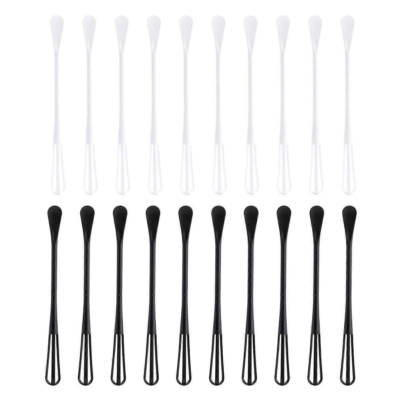 20PCS Professional Grades Eggs Whisks Ergonomic Handle Portable PP Construction Stirring Whisks Easy Storage Solution Multicolor