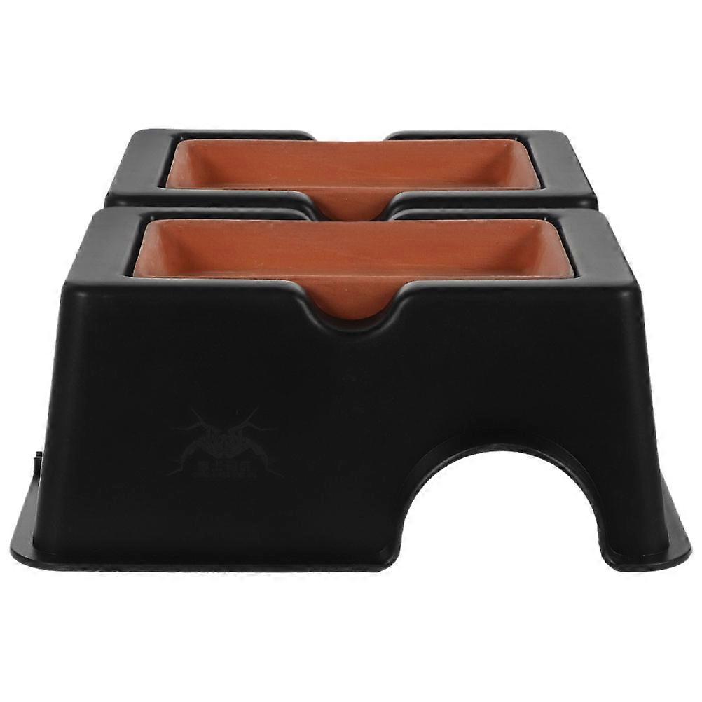 Reptile Cave Hide Humid Hide for Leopard Gecko Habitats 2Pcs