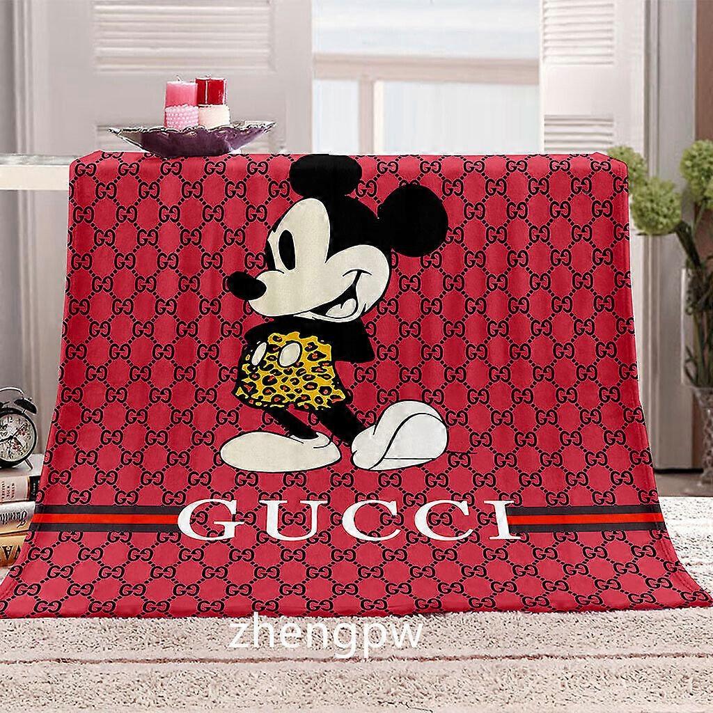 Disney Cartoon Mickey Minnie Mouse Fleece Blanket Throw Flannel Sofa Bedding UK