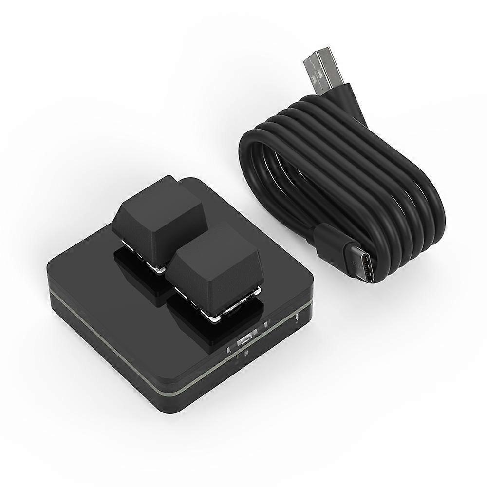 Mini clavier macro personnalisé à touches mécaniques interchangeables à chaud, 18 touches, USB-C filaire avec bouton en métal pour la conception, le bureau, les jeux et le montage musical.