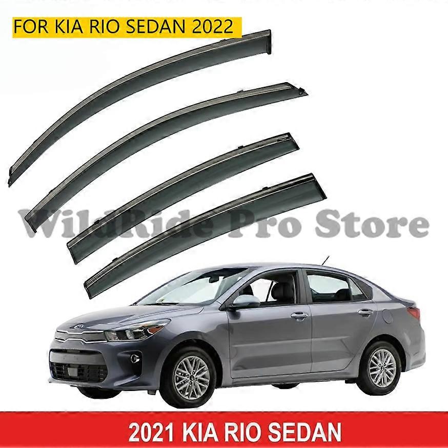 Applicable to+ FOR KIA RIO SEDAN 2022 Car Window Visor Wind Deflector Rain Guard Door Visor Vent Visor