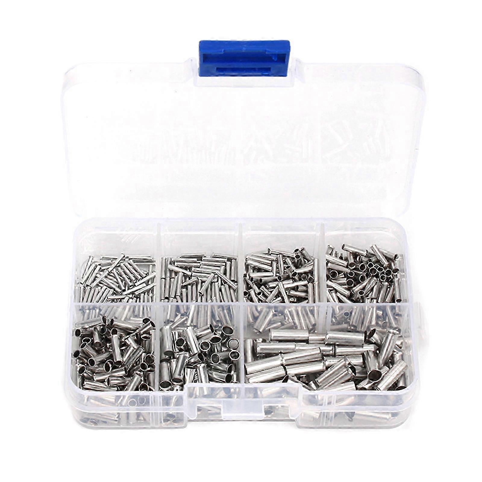 Pack of 600 Neat Wire End Set Wire Ferrules set Not Insulated Wire End Terminals Ferrules Ferrule Crimp Cord Pin End