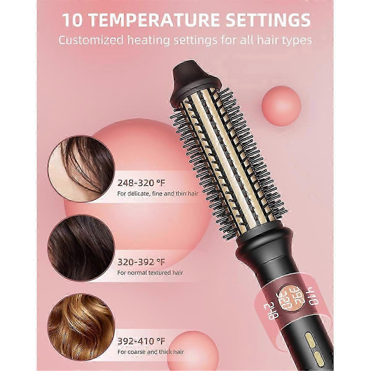 Thermal Hair Brush with Variable 10 Temp Modes EU Plug
